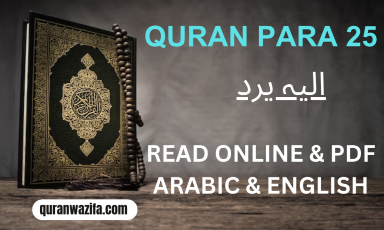 Quran Para 25 ( الیہ یرد) Ilaihi Youraddo Recite Online And PDF