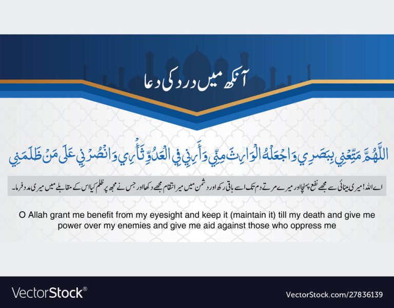 Dua for Pain Of The Eye Read Online